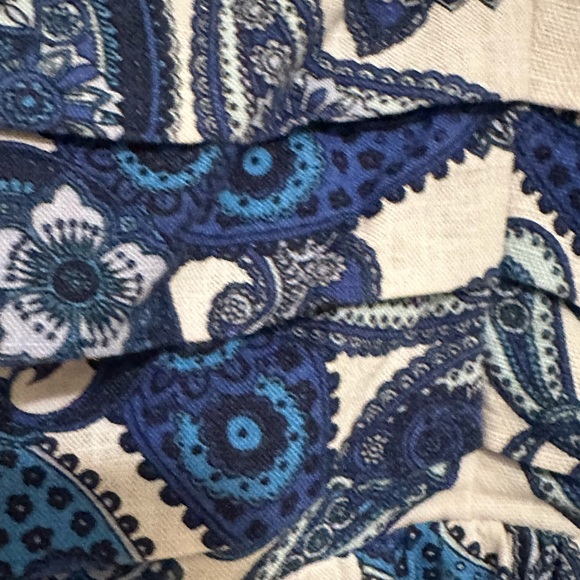 Express Size Small Paisley Pattern Cotton Spaghetti Stap Mini Dress - Picture 3 of 5